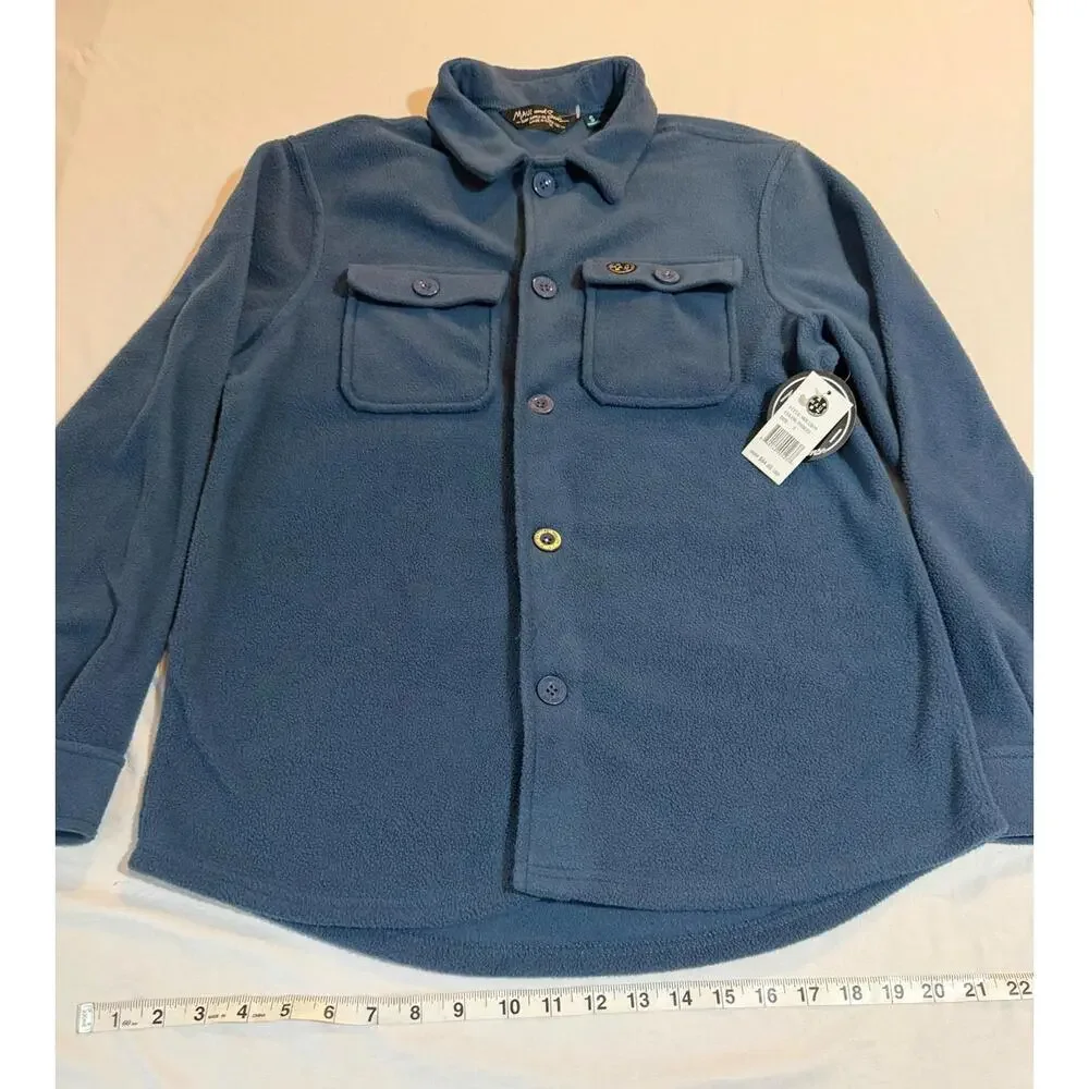 NWT Maui And Sons‎ Mens Fleece Button Up Size Small - Picture 4 of 6